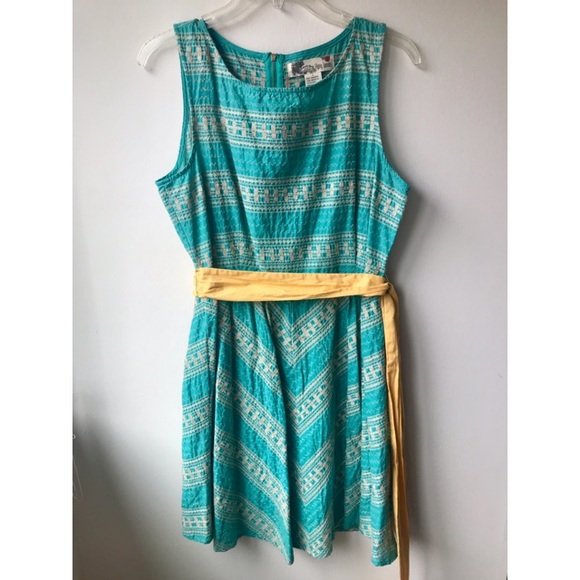 Modcloth Dresses & Skirts - ✨ Vibrant ModCloth Teal and Yellow Slater Dress